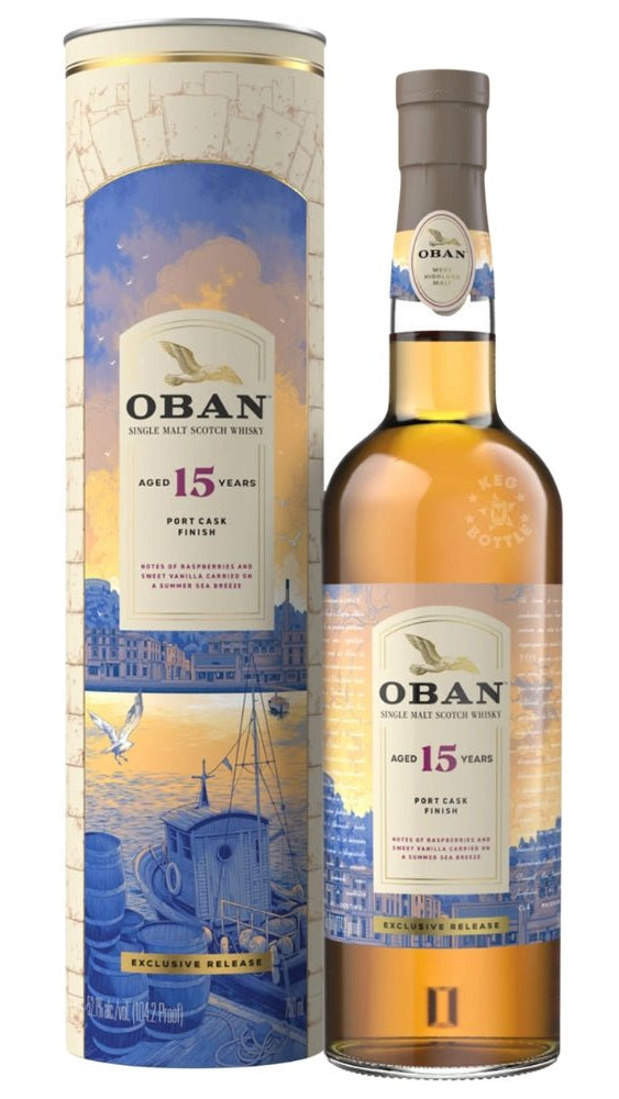 Oban 15 Year Old Port Cask Finish Highland Single Malt Scotch Whisky (750ml)