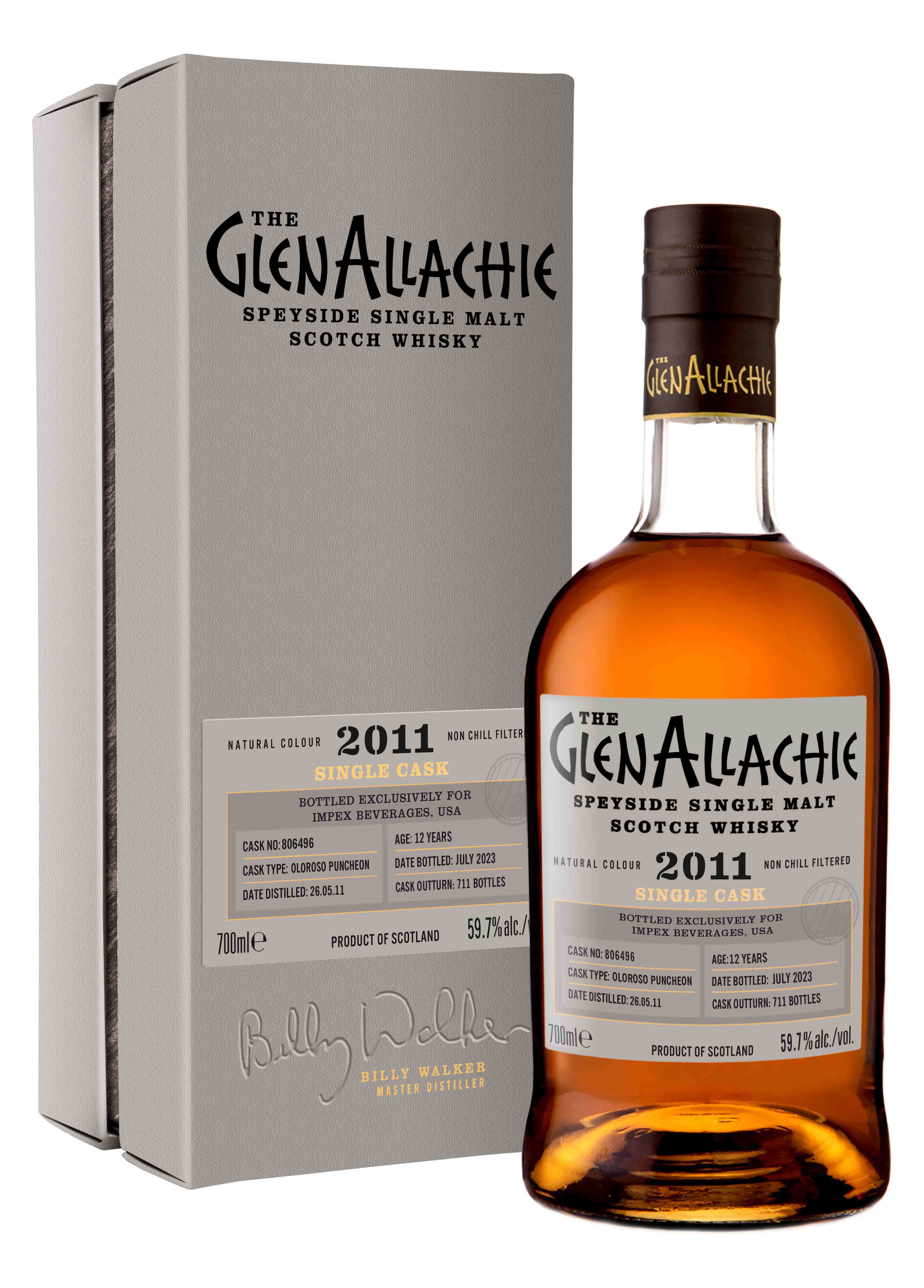 The Glenallachie Year Oloroso Puncheon Single Cask Speyside Single Malt Scotch Whiskey
