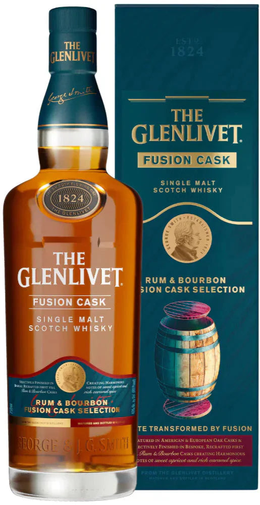 The Glenlivet Fusion Cask Rum & Bourbon Cask Selection Single Malt Scotch Whisky