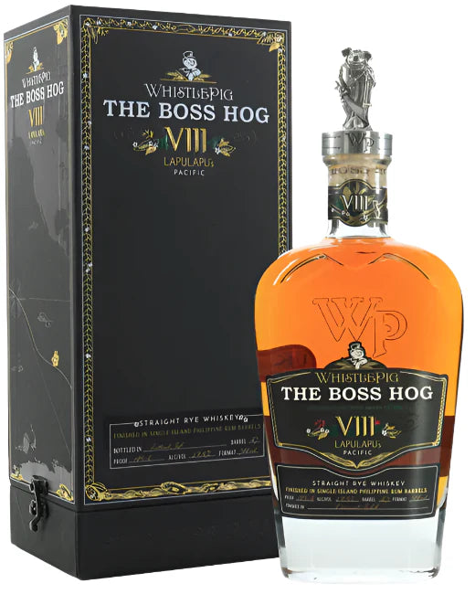 WhistlePig The Boss Hog VIII Lapulapus Pacific Straight Rye Whiskey Barrel No.43