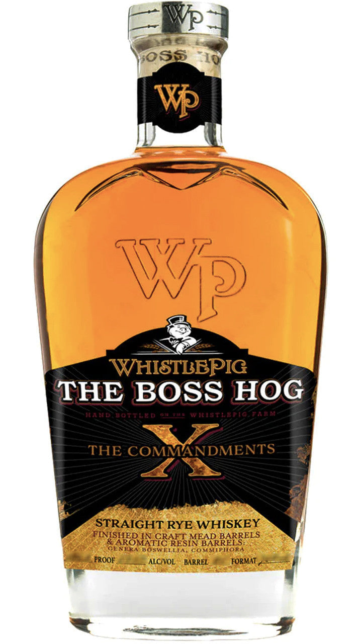 WhistlePig "The Boss Hog" X The 10 Commandments Straight Rye